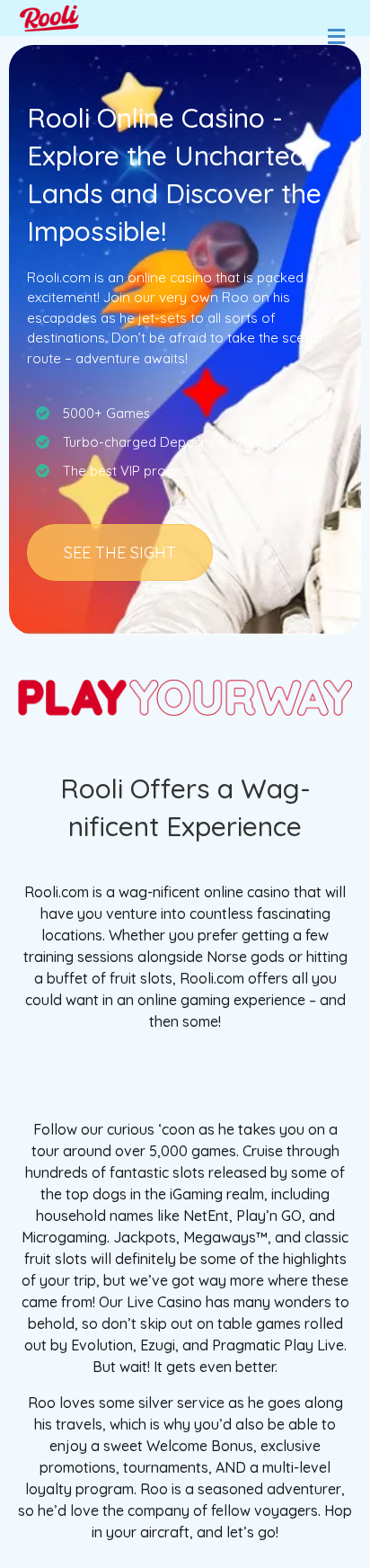 Rooli Casino Interface